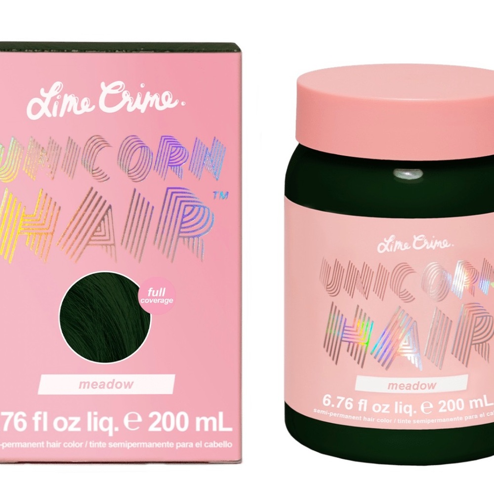 Lime Crime Green Hair Color Vibrant Semi-Permanent Dye